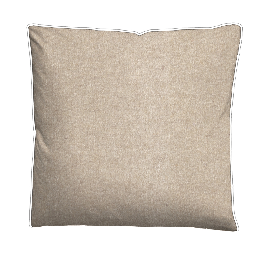 Biberna Melange- Flanell Bettwäsche 'Uni' 135 x 200 cm Natur - Beige